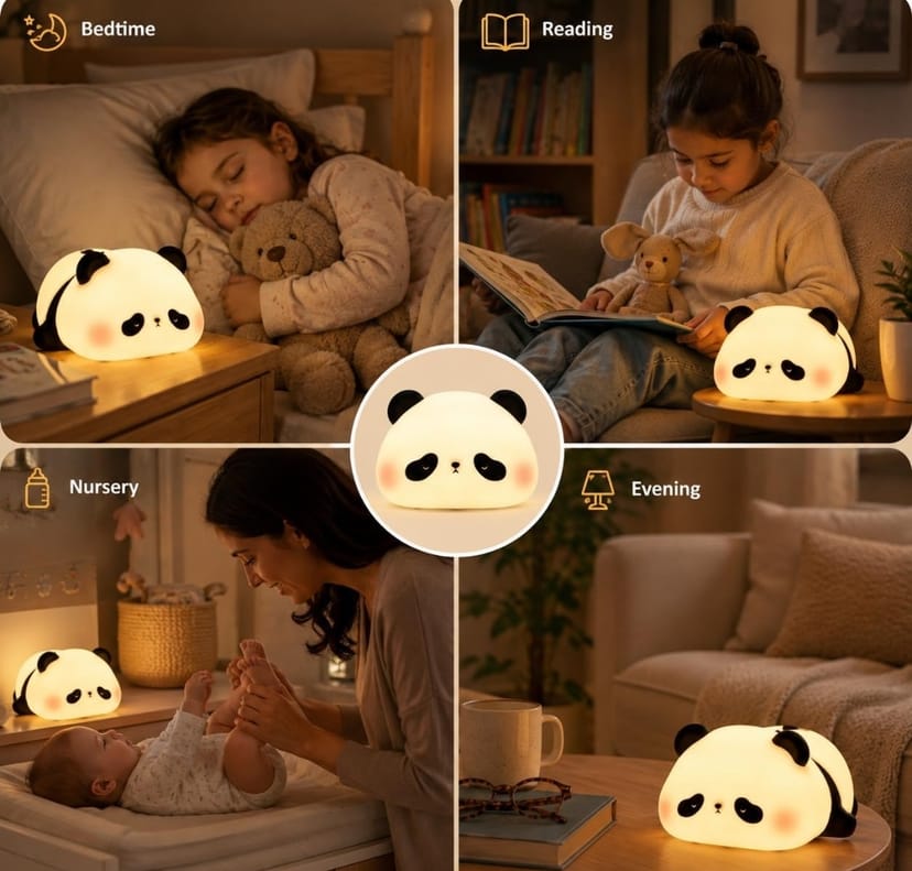 Lying Panda Night Light for Kids. - Image 2